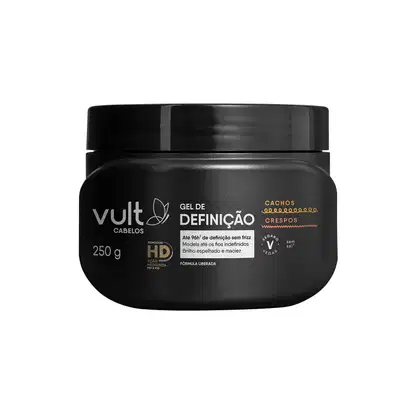 Imagem do produto Vult Cabelos Cachos e Crespos - Gel de Definição 250g