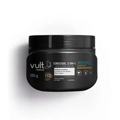 Imagem do produto Creogel 3 em 1 Vult Cabelos Ondulados e Cachos 250g