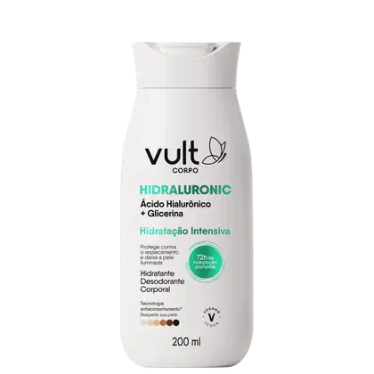 Imagem do produto Vult Corpo Hidraluronic Hidratação Intensiva - Hidratante Desodorante Corporal 200ml