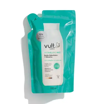 Imagem do produto Refil Hidratante Desodorante Corporal Vult Corpo Hidraluronic Hidratação Imediata 300ml