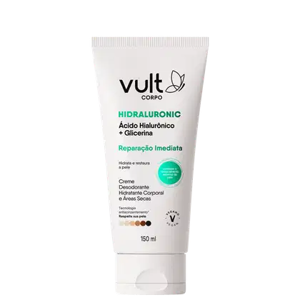 Imagem do produto Vult Corpo Hidraluronic Reparação Imediata Áreas Secas - Creme Desodorante Hidratante Corporal 150ml
