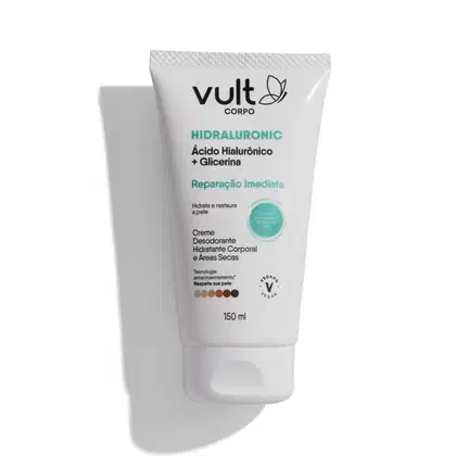 Imagem do produto Creme Desodorante Hidratante Corporal Áreas Secas Vult Corpo Hidraluronic Reparação Imediata 150ml