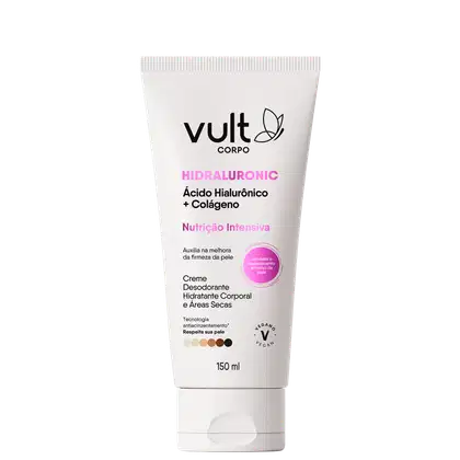 Imagem do produto Vult Corpo Hidraluronic Nutrição Intensiva Áreas Secas - Creme Desodorante Hidratante Corporal 150ml