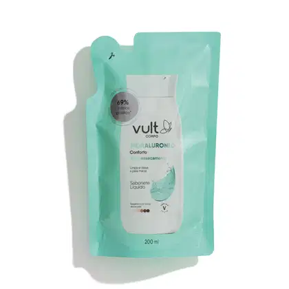 Imagem do produto Refil Sabonete Líquido Antiressecamento Vult Corpo Hidraluronic Conforto 200ml