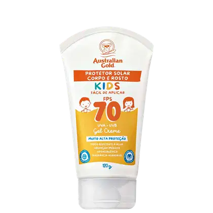 Imagem do produto Australian Gold Kids FPS 70 - Protetor Solar Gel Creme 120g