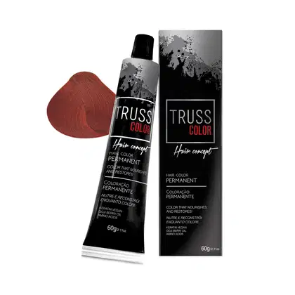 Imagem do produto Coloração Permanente Truss Color Louro Escuro Vermelho Intenso 6.6 60g