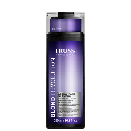 Shampoo da linha Blond Revolution da marca TRUSS.