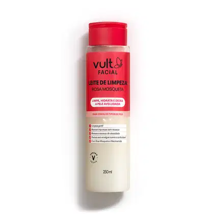 Imagem do produto Leite de Limpeza Facial Vult Rosa Mosqueta 250ml