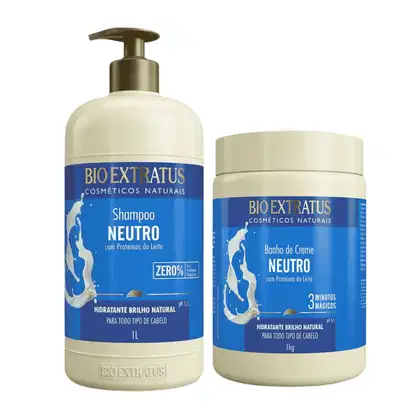 Imagem do produto Kit Bio Extratus Neutro Hidratação Shampoo 1L Máscara 1kg