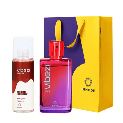 Imagem do produto Kit Presente Feminino Vibez! Deo Colônia + Body Splash Choco Cherry