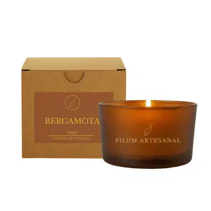 Imagem do produto Filum Artesanal Vela Aromática Perfumada Bergamota  100g