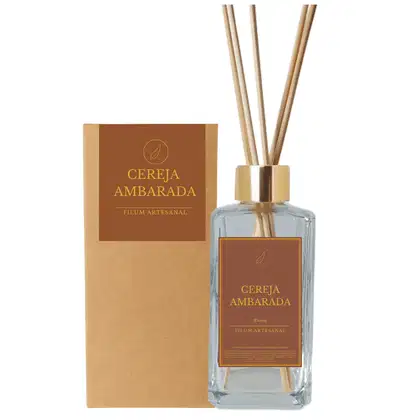 Imagem do produto Filum Artesanal Difusor de Varetas Aromatizador de Ambiente Cereja Ambarada 250ml