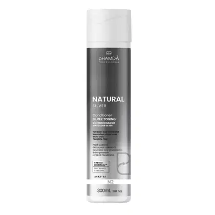 Imagem do produto Condicionador Desamarelador Silver 300ml pHAMDÁ Cabelos Grisalhos e Brancos