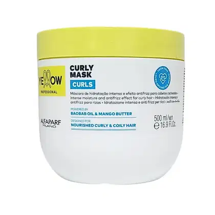 Imagem do produto Máscara Yellow Curls Anti Frizz Para Cabelos Cacheados 500g
