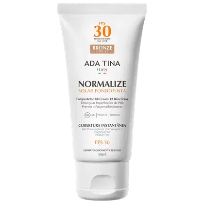 Imagem do produto Ada Tina Normalize FT Bronze Cor 40 FPS 30 - Protetor Solar Facial com Cor 50ml