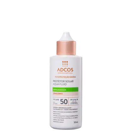 Imagem do produto Adcos Aqua Fluid Tonalizante FPS 50 - Protetor Solar Facial 50ml