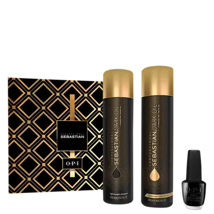 Imagem do produto Kit Sebastian Professional Dark Oil & OPI Black (3 Produtos)