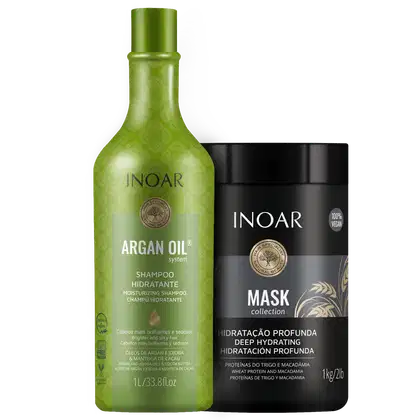 Imagem do produto Kit Inoar Argan Oil System (2 Produtos)