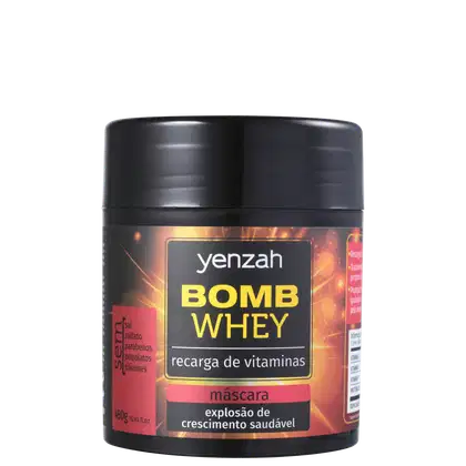 Imagem do produto Yenzah Power Whey Bomb Cream - Máscara Capilar 480g