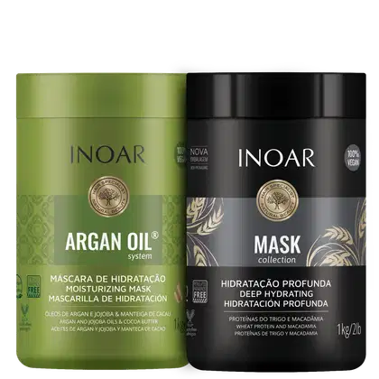Imagem do produto Kit Inoar Argan Oil Mask (2 Produtos)