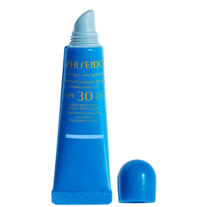 Imagem do produto Shiseido UV Lip Color Splash FPS 30 Tahiti Blue - Gloss Hidratante 10ml