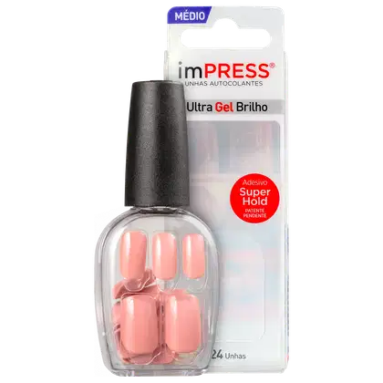 Imagem do produto Kiss New York imPRESS Média Sea Breeze - Unhas Postiças Autocolantes (24 Unidades)