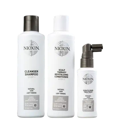 Imagem do produto Kit Nioxin Trial Sistema 1 de Tratamento Contra Afinamento Capilar  (3 Produtos)