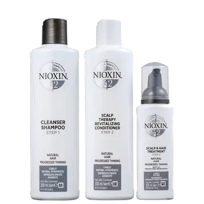 Imagem do produto Kit Nioxin Loyalty Sistema 2 de Tratamento Contra Afinamento Capilar (3 Produtos)