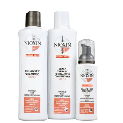 Imagem do produto Kit Nioxin Loyalty Sistema 4 de Tratamento Contra Afinamento Capilar (3 Produtos)