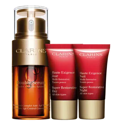 Imagem do produto Kit Clarins Double Serum Super Restorative (3 Produtos)