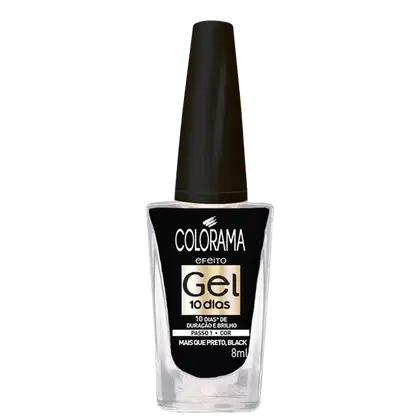 Imagem do produto Colorama Efeito Gel Mais Que Preto Black - Esmalte Cremoso 8ml
