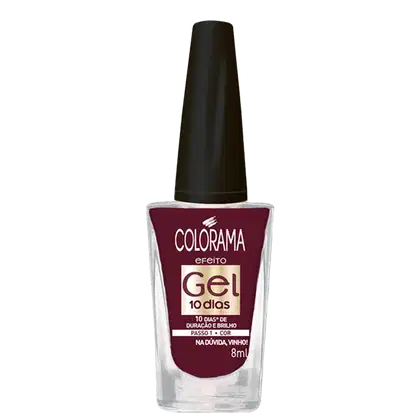 Imagem do produto Colorama Efeito Gel Na Dúvida, Vinho! - Esmalte Cremoso 8ml