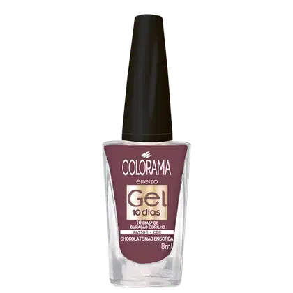 Imagem do produto Colorama Efeito Gel Chocolate Não Engorda - Esmalte Cremoso 8ml