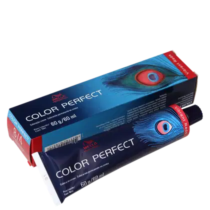 Imagem do produto Wella Professionals Color Perfect 8/4 Louro Claro Avermelhado - Coloração Permanente 60g