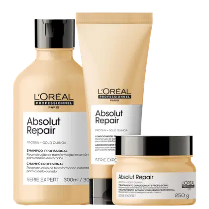 Imagem do produto Kit L'Oréal Professionnel Serie Expert Absolut Repair Gold Quinoa + Protein Trio (3 Produtos)