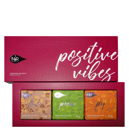 Imagem do produto Kit Nir Cosmetics Positive Vibes - Sabonetes em Barra 3x90g