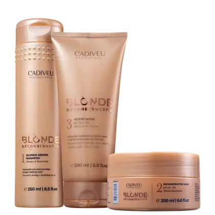 Imagem do produto Kit Cadiveu Professional Blonde Reconstructor Care (3 Produtos)
