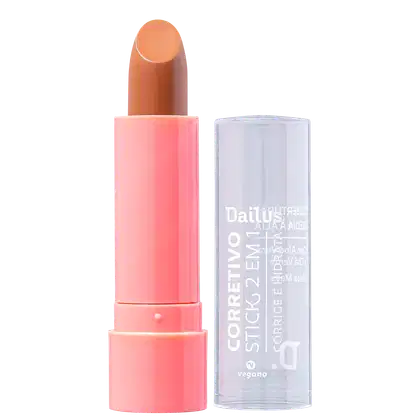 Imagem do produto Dailus Vegano Stick 2 em 1 D10 Escuro - Corretivo em Bastão 3,5g