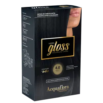 Imagem do produto Acquaflora Hidra Gloss 4.0 Castanho Natural - Coloração Permanente 177g