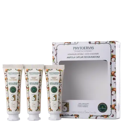 Imagem do produto Phytoervas Hidratação Intensa Coco e Algodão - Ampola 3x15ml