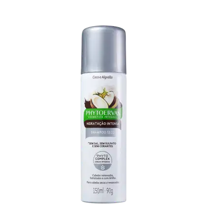 Imagem do produto Phytoervas Hidratação Intensa Coco e Algodão - Shampoo a Seco 150ml