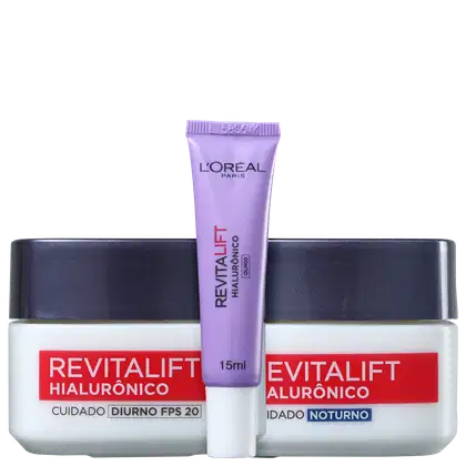 Imagem do produto Kit L'Oréal Paris Revitalift Hialurônico (3 Produtos)