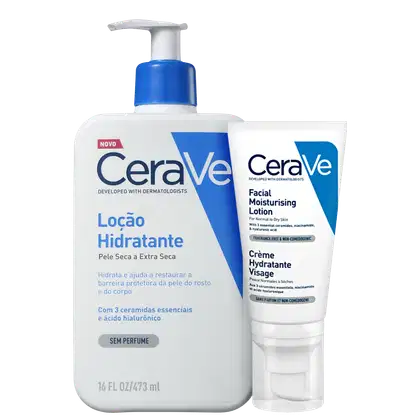 Imagem do produto Kit CeraVe Hidratação Rosto & Corpo (2 Produtos)