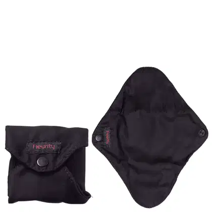 Imagem do produto Fleurity Preto - Absorvente Reutilizável Noturno (1 Unidade)