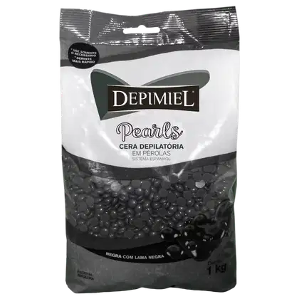 Imagem do produto Depimiel Pearls Lama Negra - Cera Depilatória em Pérolas 1kg