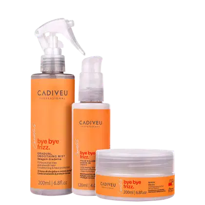 Imagem do produto Kit Cadiveu Professional Essentials Bye Bye Frizz Tratamento (3 Produtos)