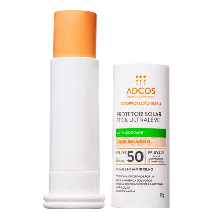 Imagem do produto Adcos Fotoproteção Diária Stick Ultraleve FPS 50 Nude - Protetor Solar Facial 12g