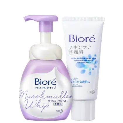 Imagem do produto Kit Bioré Marshmallow Whip Oil Control + Wash (2 Produtos)