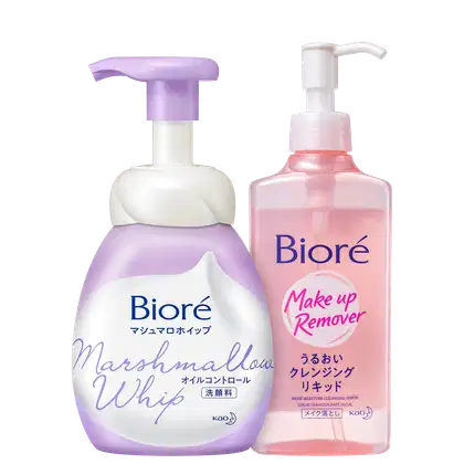 Imagem do produto Kit Bioré Make Up Remover + Marshmallow Whip Oil Control (2 Produtos)