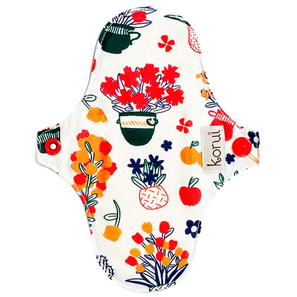 Imagem do produto Korui com Abas Jardim Branca - Protetor de Calcinha